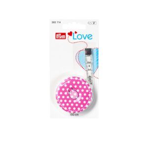 Prym Love - Spring tape measure Pink, 150cm