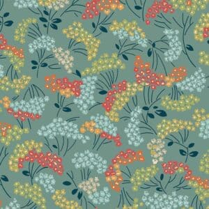 Flower Box - 100% Cotton - Teal