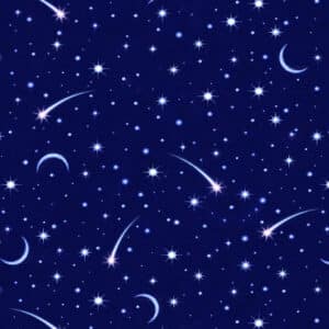 Lewis & Irene Tomtens Forest Friends Stars with the Moon - 100% Cotton
