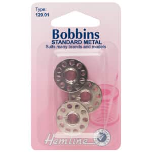 Hemline Metal Bobbins Class 15K - 3pcs