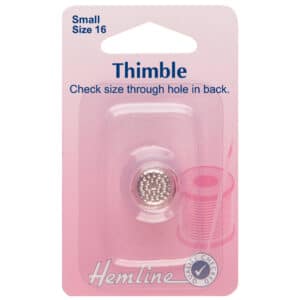 Hemline Metal Thimble Size 16 Small