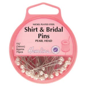 Hemline Shirt and Bridal  Pins 34mm Qty 75