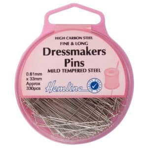 Hemline Dressmaker Nickel Pins: 30mm Approx Qty 330 pcs