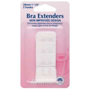 Hemline Bra Back Extenders 28mm White