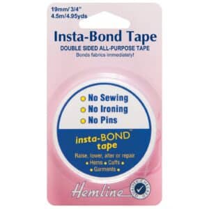 Hemline Insta-Bond Double sided Tape 19mm  (3/4 inch ) x 4.5m