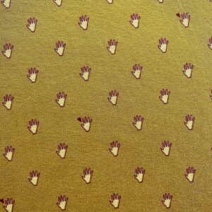 Cotton Jersey Hands Hi Five Mustard