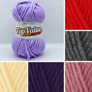James C Brett Top Value  Super Chunky Various Colours