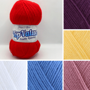 James C Brett Top Value DK  100g Balls Various Colours