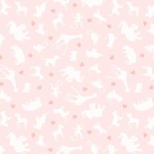 Lewis & Irene- Pink Animals and Hearts -  Special Delivery Collection