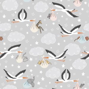 Lewis & Irene- Special Delivery on Light Grey -  Special Delivery Collection