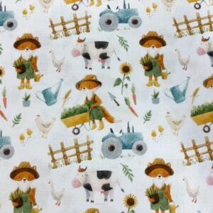 Little Johnny Goes to the Farm - 100% Cotton