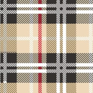 Tartan Beige 100% Cotton Little Johnny