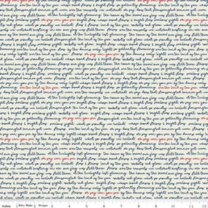 Riley Blake Land of Liberty Text Cream 100% Cotton