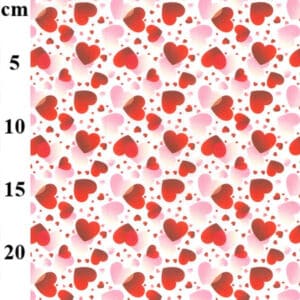 100% Cotton Digital Print Rose & Hubble Hearts Multi