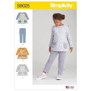 Simplicity Sewing Pattern S9025 - Children's Top & Knit Leggings
