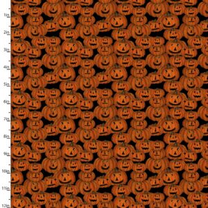 Spooky Night Fabric Jack o Lantern