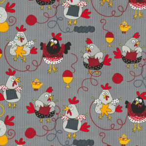 Knitting Chickens by Timeless Treasures