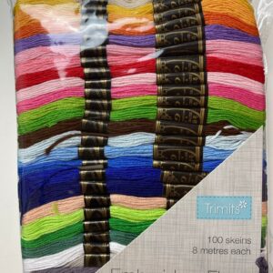 Embroidery Floss Pack 100 Skeins Trimits