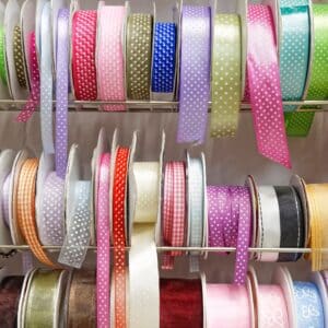 Berisford Double Faced Satin Ribbon 10mm Various Colours