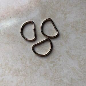 D Rings in Metal 12mm, 19mm