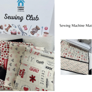 Sewing Club Machine Mat with Pockets