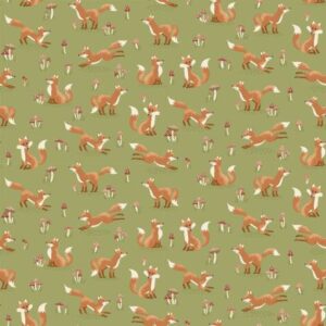 Hello Autumn - Fox Green - By Makower